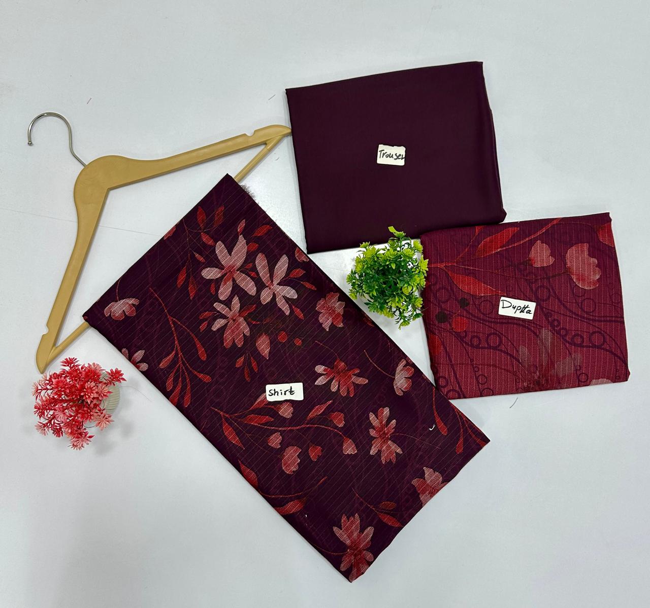 Original Brand Bana Dora Crown 3 Pc Peach Wool (10 Suits)