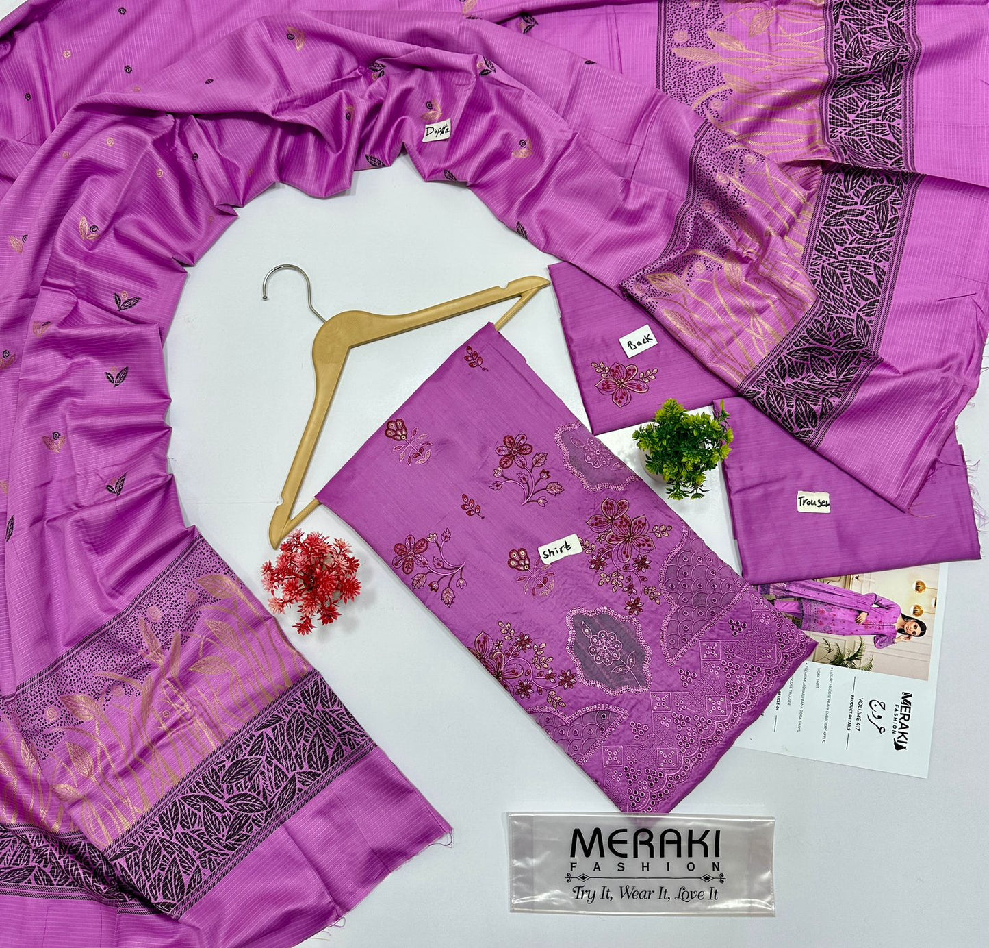 Meraki Fashion Vol 417 Viscose   (4 Suits)A