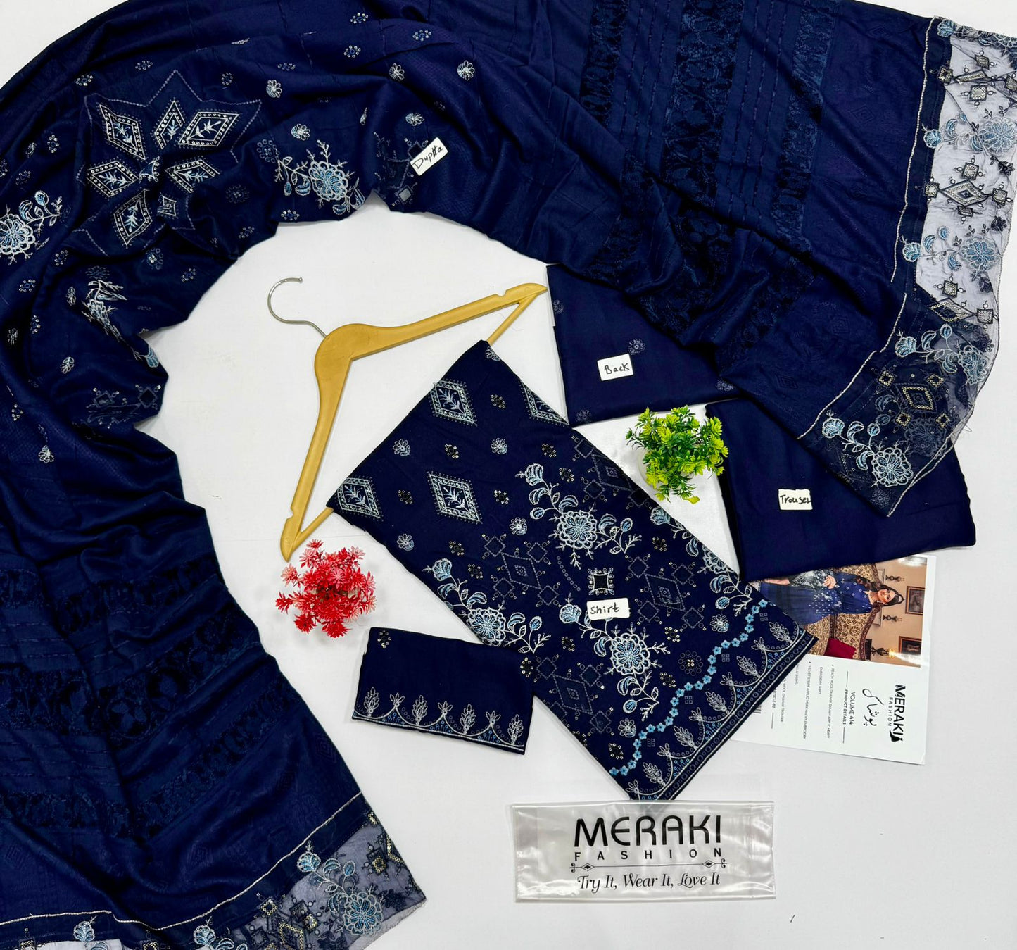 Meraki Fashion Vol 414 Peach Dhanak (8 Suits)