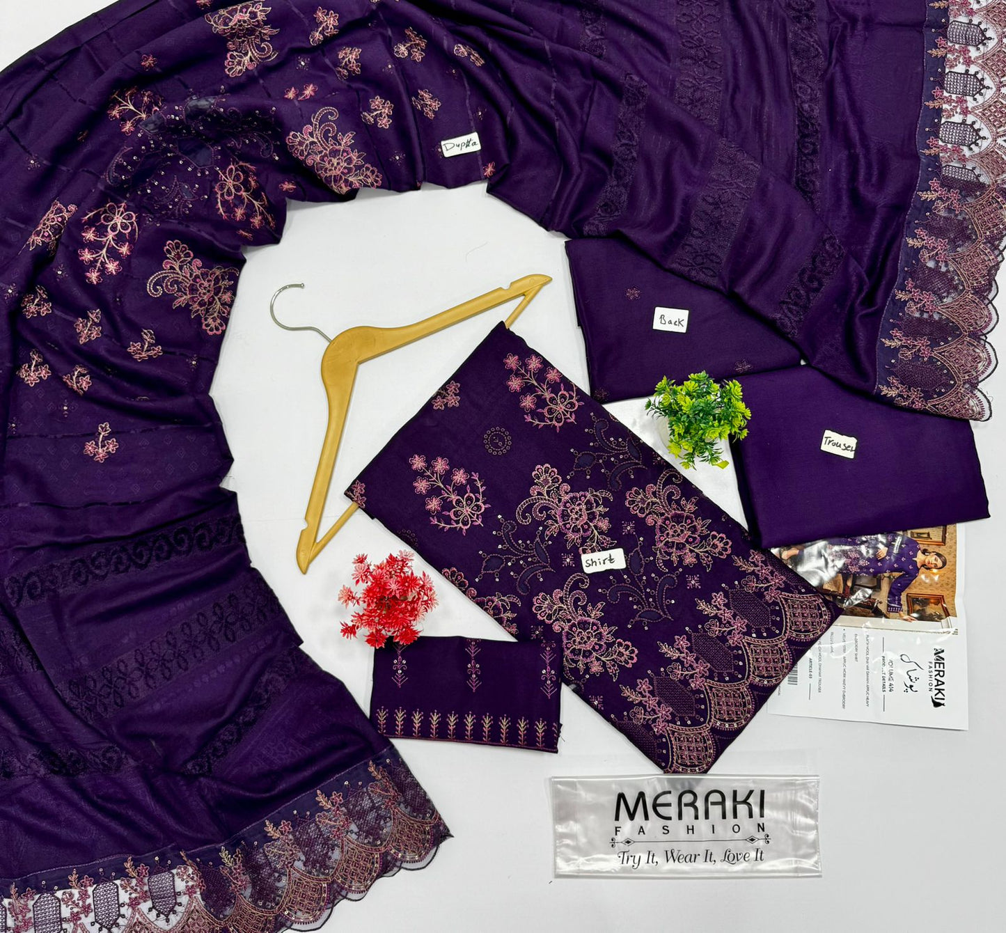 Meraki Fashion Vol 414 Peach Dhanak (8 Suits)