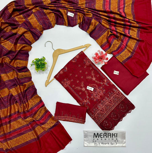 Meraki Fashion Vol 422 Pashmin Wool (3 Suits)A