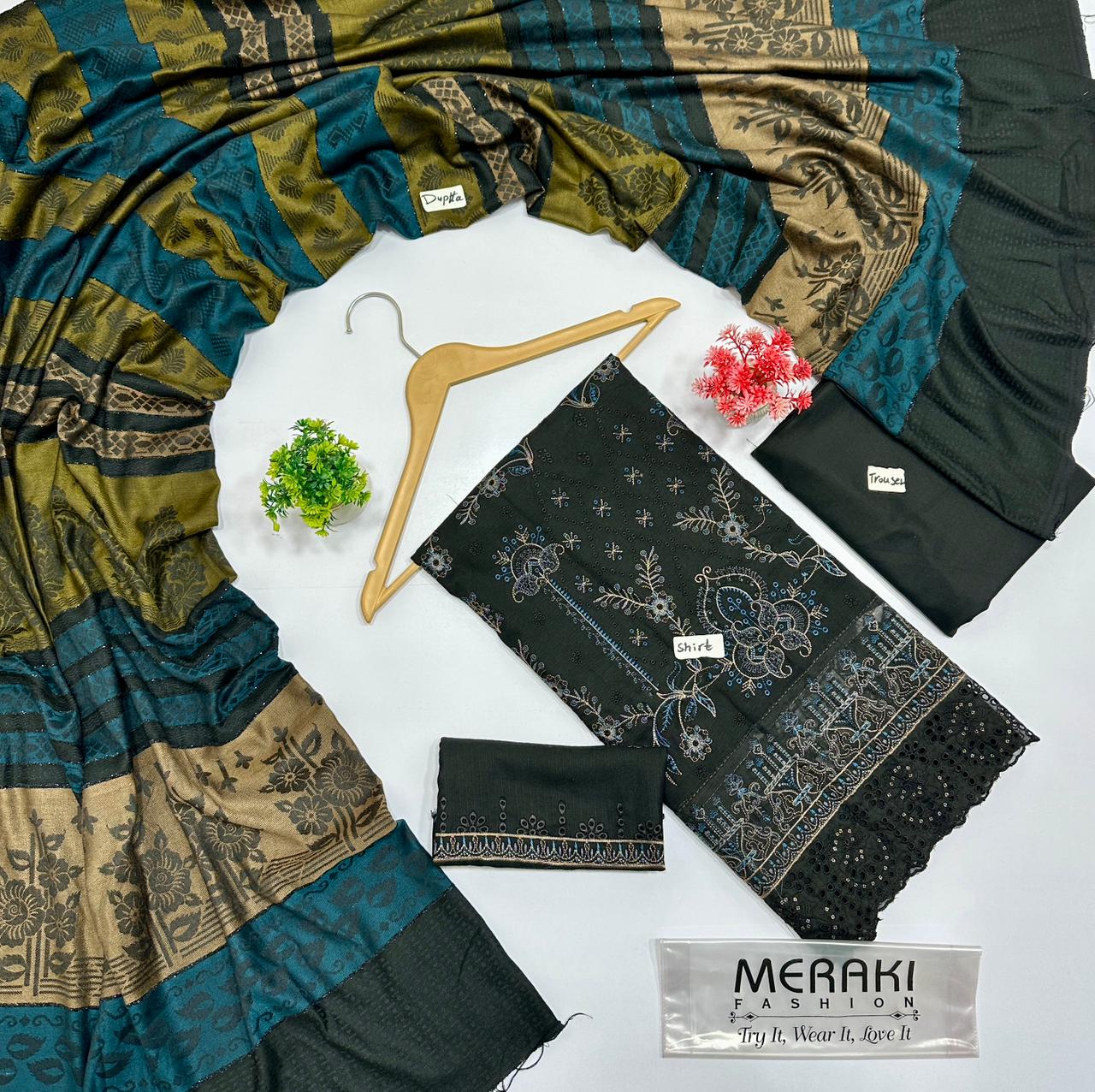 Meraki Fashion Vol 422 Pashmin Wool (3 Suits)B