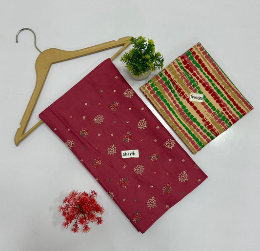 Chikan kari Multi Peace Dhanak (8 Suits)B