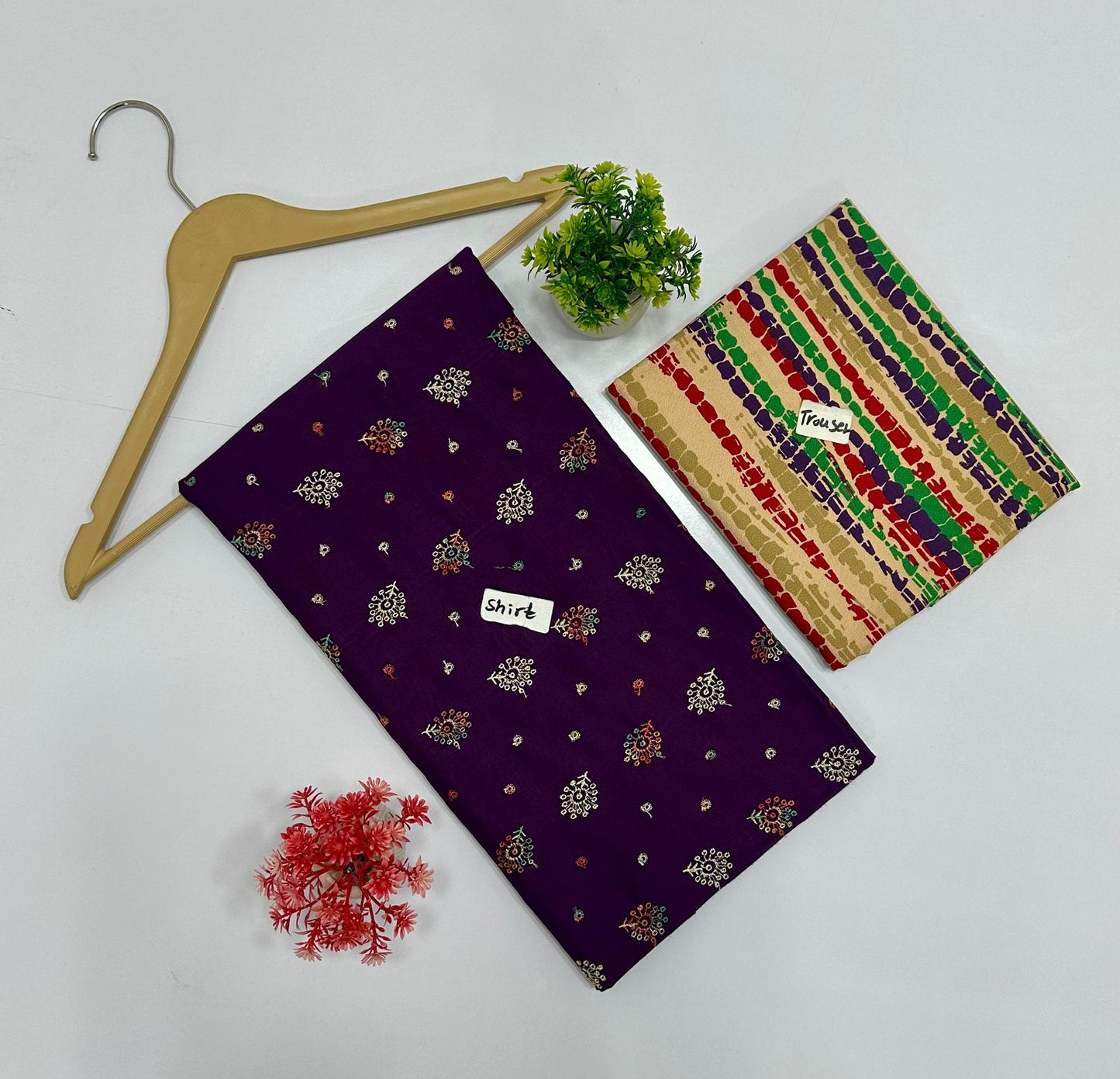 Chikan kari Multi Peace Dhanak (16 Suits)