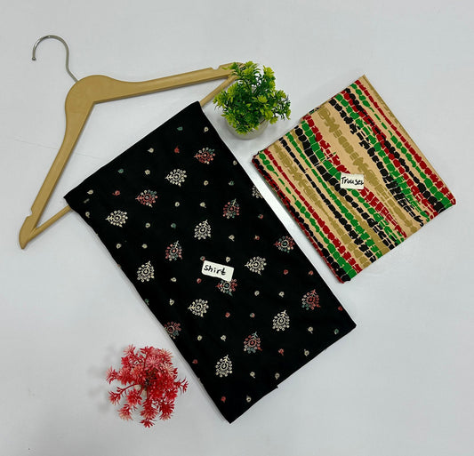 Chikan kari Multi Peace Dhanak (8 Suits)B