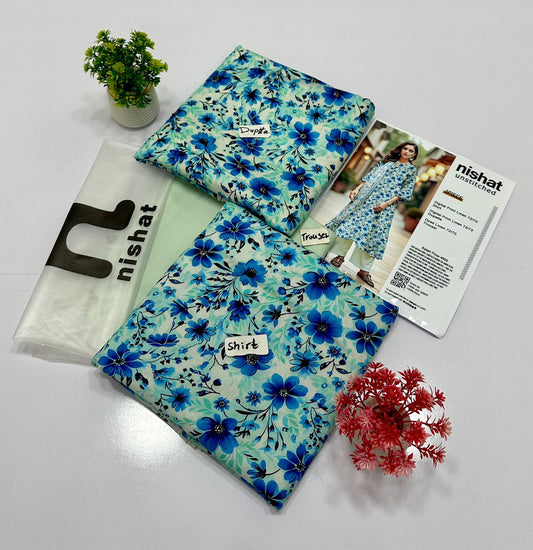 Nisha By Nishat Linen 3 Pc (5 Suits) A