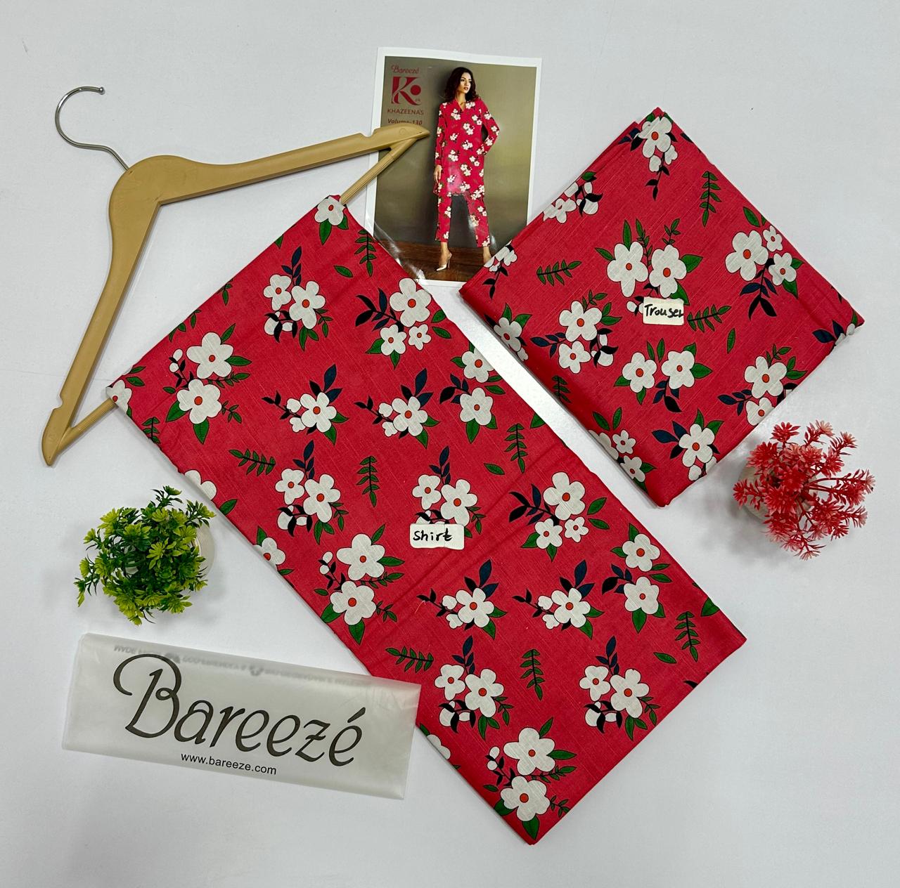 Bareeze Khadder 2 Pc Digital Printed All Over ( 15 Suits)