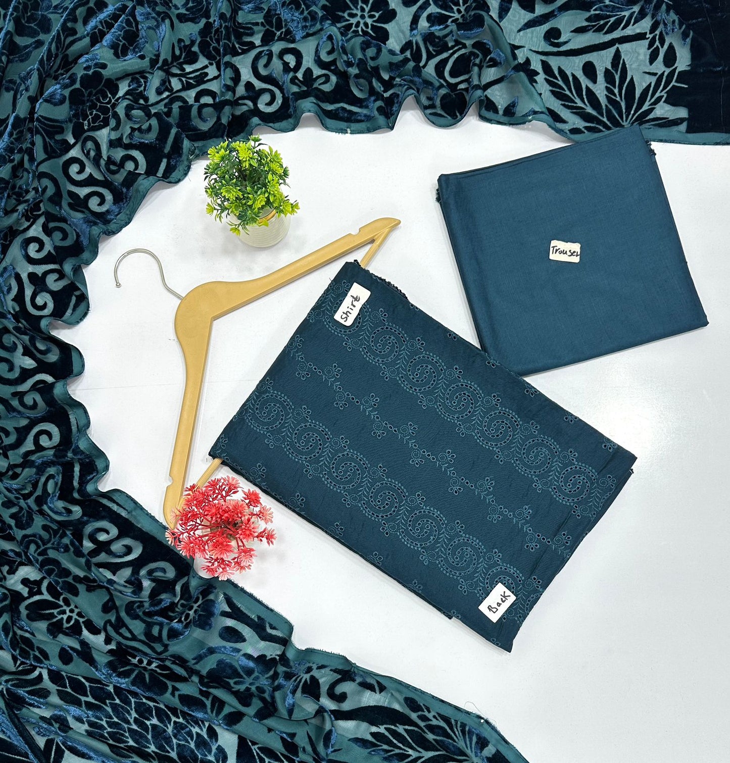 Johra Chikan Kari Leather (8 Suits)