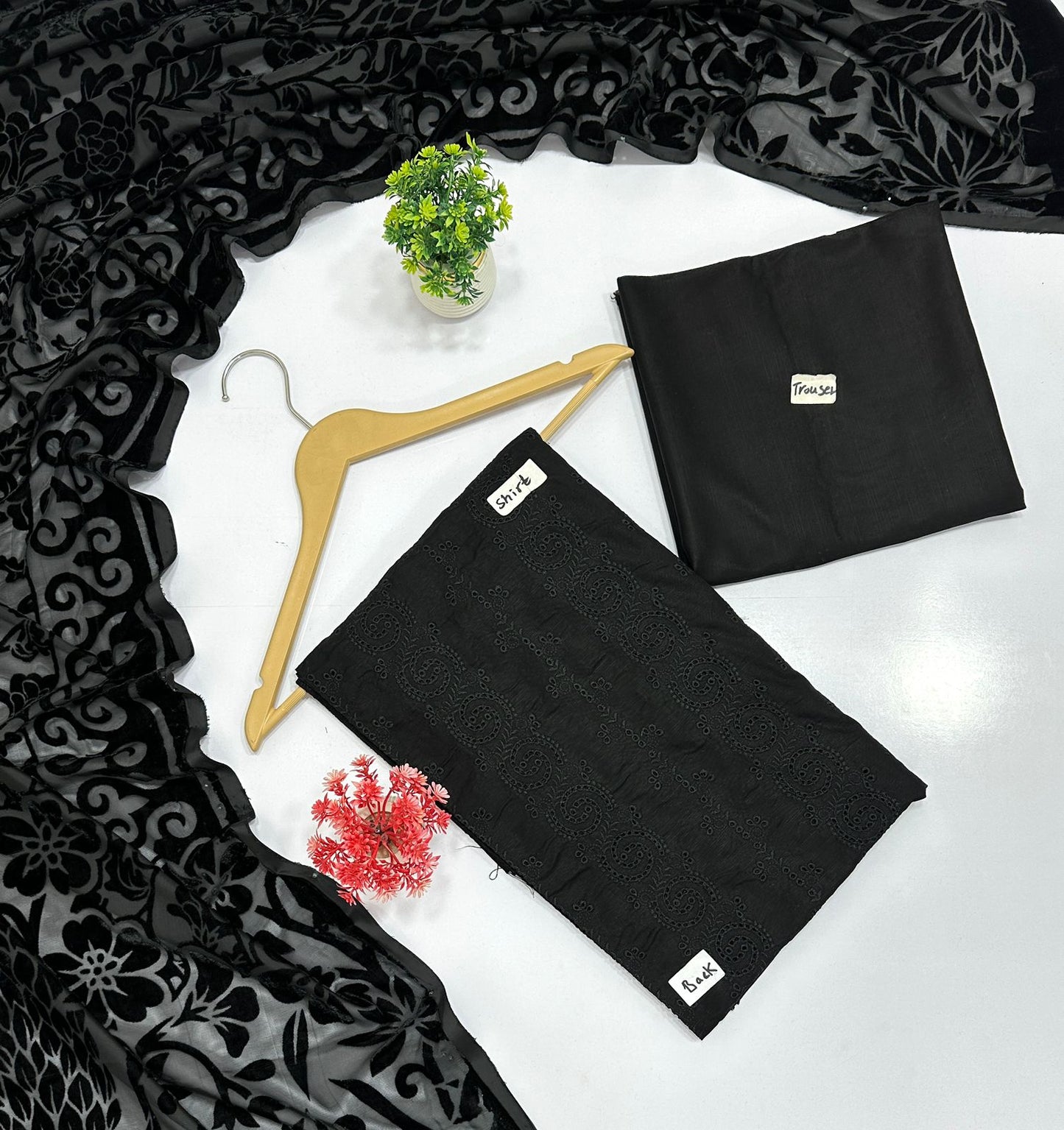 Johra Chikan Kari Leather (8 Suits)