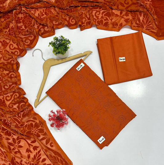 Johra Chikan Kari Leather (8 Suits)