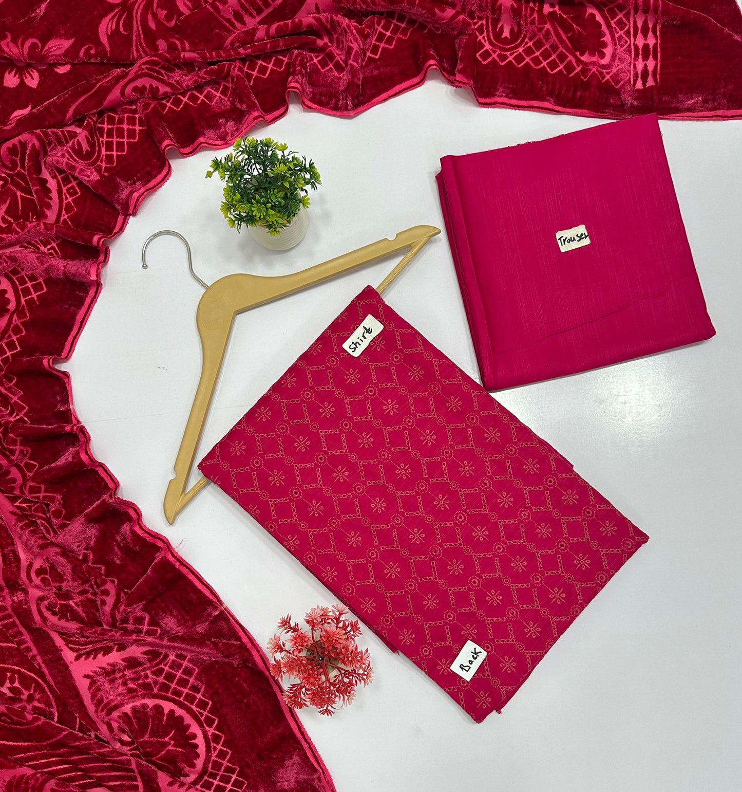 Johra Chikan Kari Leather (8 Suits)