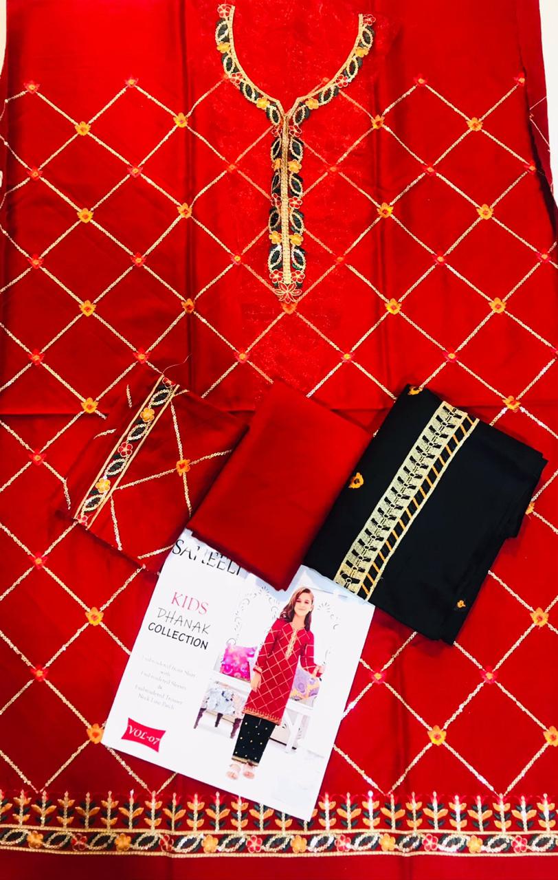 Saheeli Vol 7 Kid Collection Dhanak (5 Suits)B