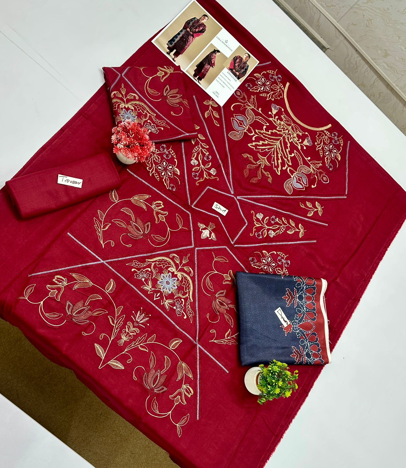 Hit Codes Big Brand 3 Pc Dhanak (11 Suits)