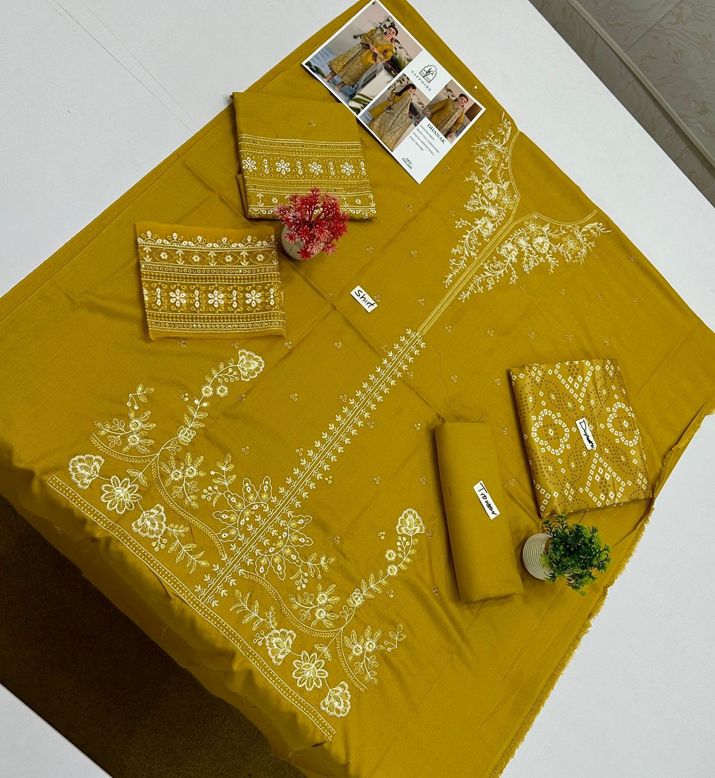 Hit Codes Big Brand 3 Pc Dhanak (11 Suits)