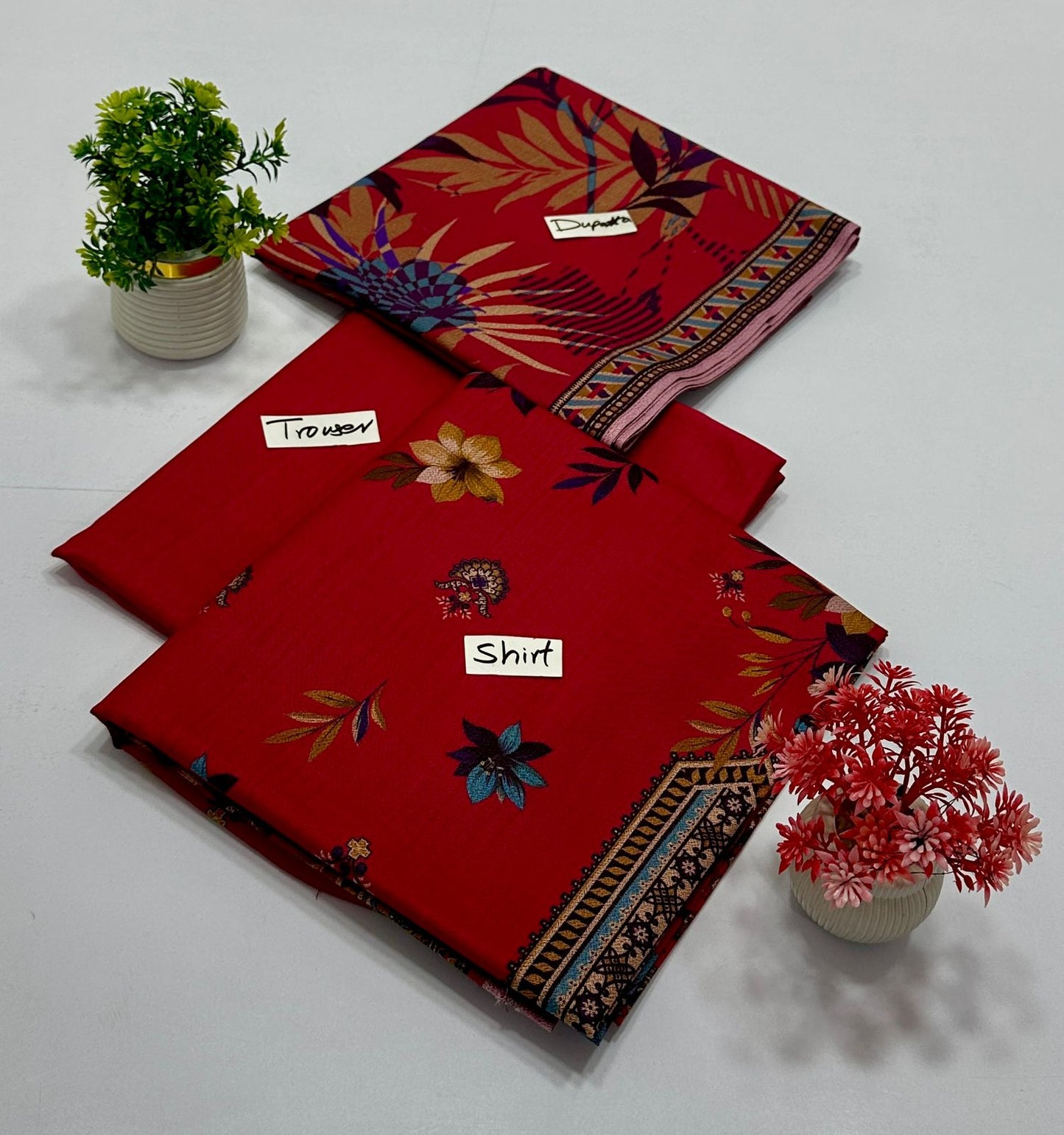 Peach Wool Charcal 3 Pc (4 Suits)A