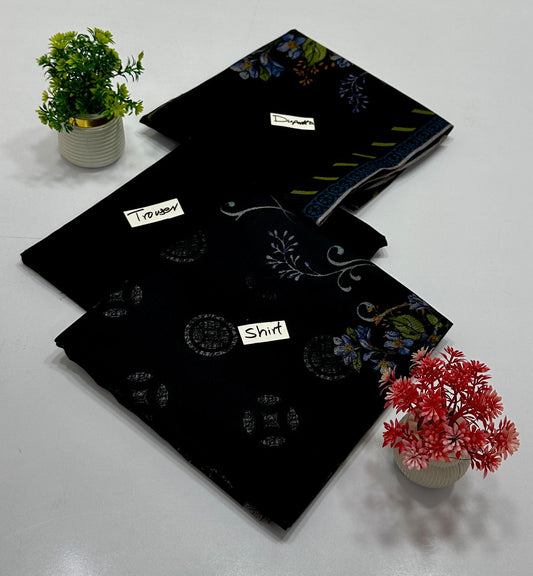 Peach Wool Charcal 3 Pc (4 Suits)B