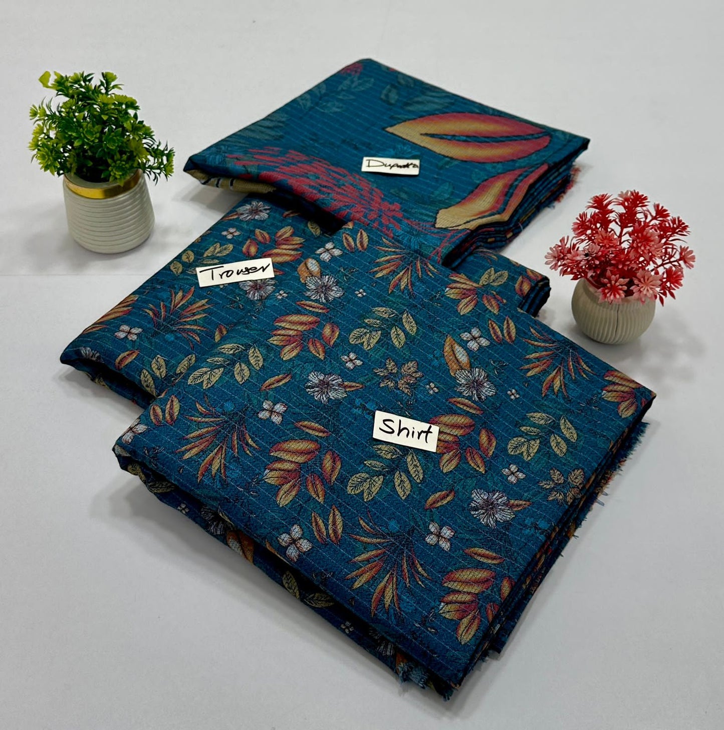 Original Brand Bin Saleen Chamki Peace Peach Dhanak 3Pc ( 5  Suits)B