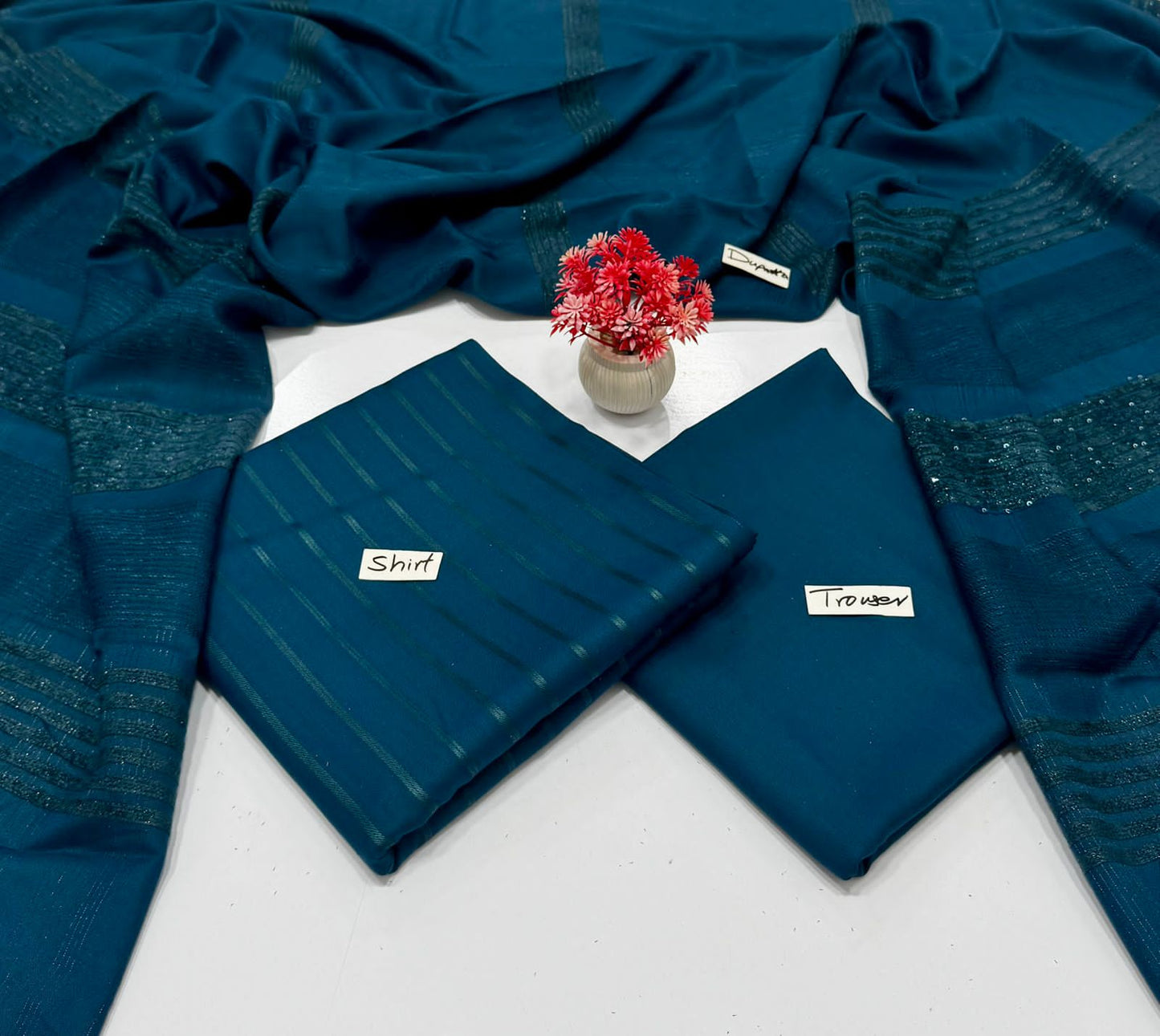 Meraki Fashion Vol 446 Ribben Peach Wool ( 8 Suits)