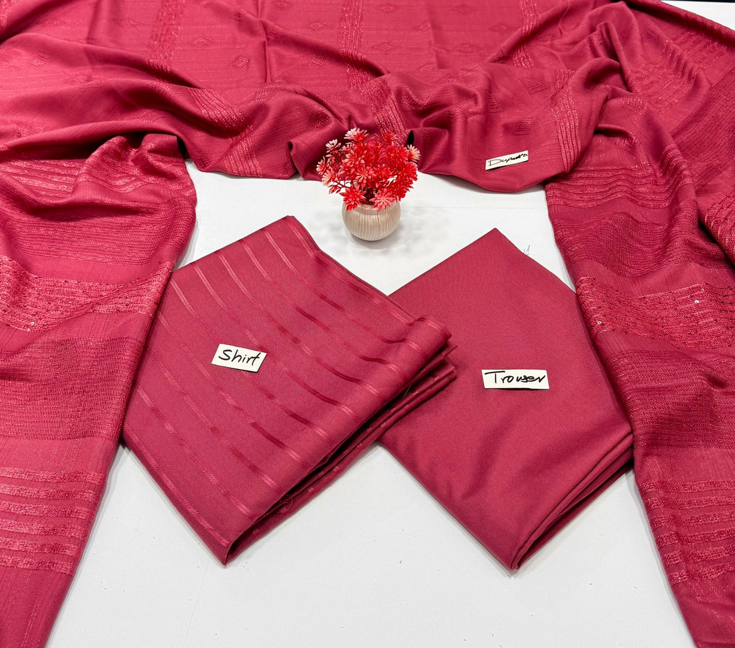 Meraki Fashion Vol 446 Ribben Peach Wool ( 8 Suits)