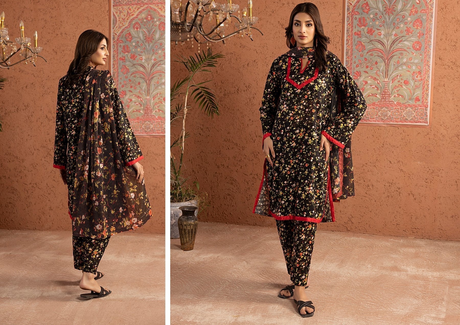 IDENTIC BANA DORA VOL 2 LAWN (Set -Pack Of 4 Suits )Category A Market Boy