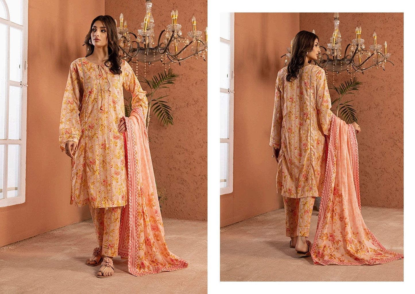 IDENTIC BANA DORA VOL 2 LAWN (Set -Pack Of 4 Suits )Category B Market Boy