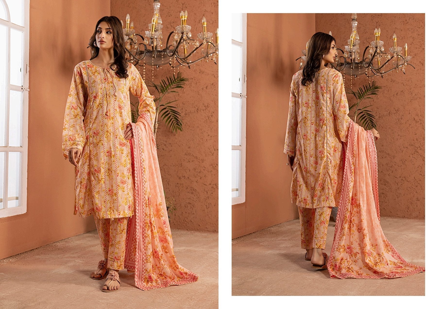 IDENTIC BANA DORA VOL 2 LAWN (Set -Pack Of 4 Suits )Category B Market Boy