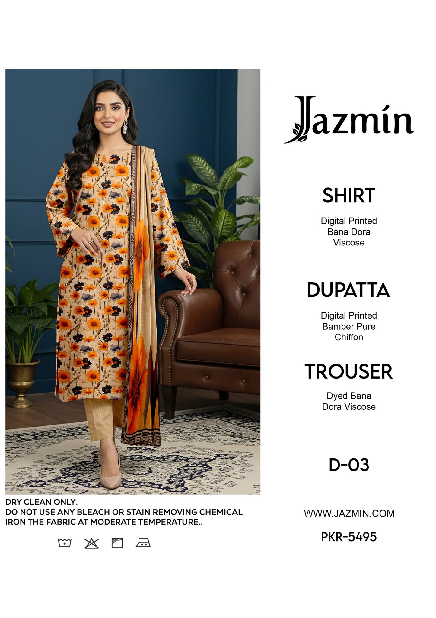 Jazmin Viscose Bana Dora 3 pc 10 suits