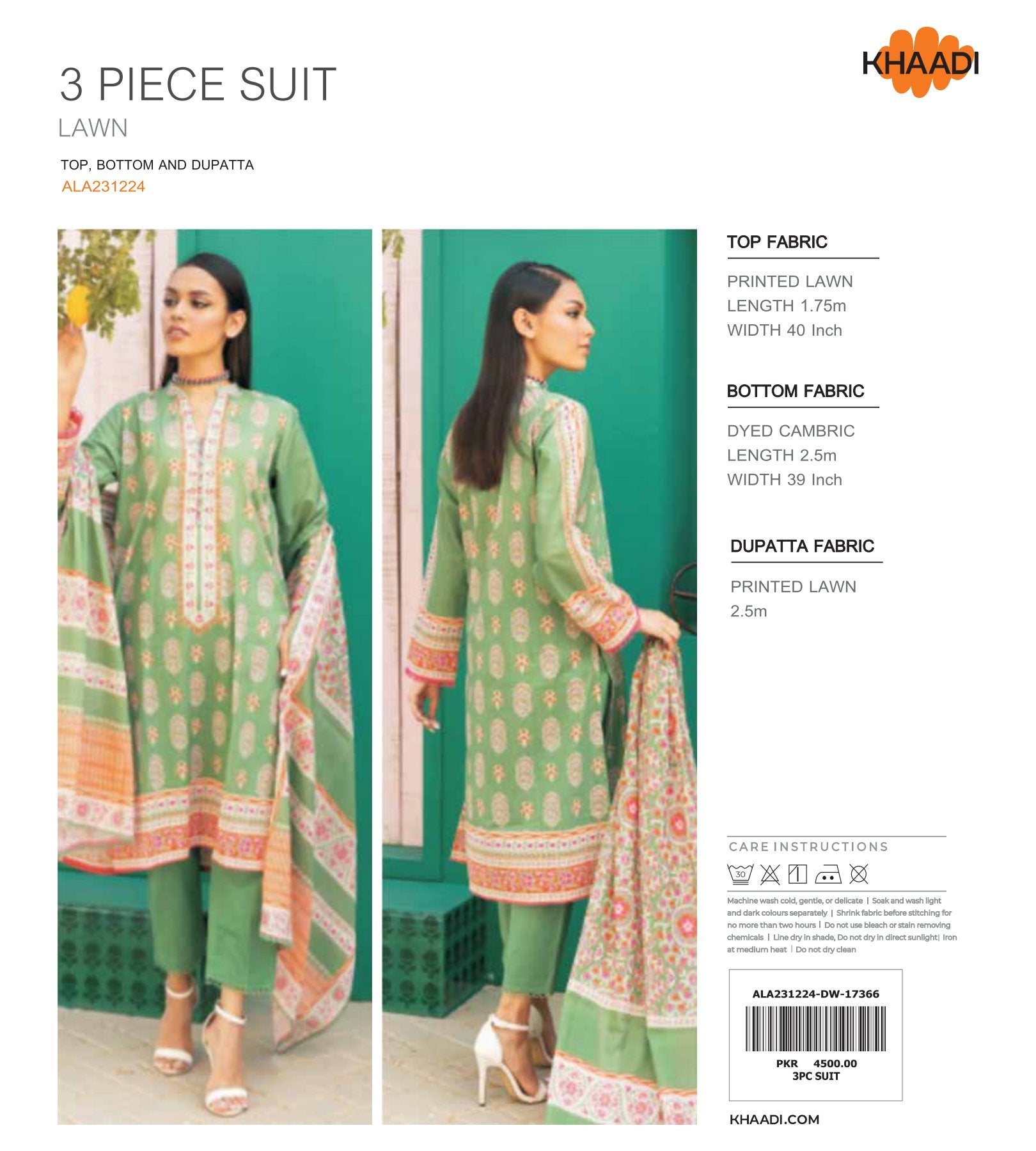 Khaadi Digital Printed Lawn 3-PC (Set -Pack Of 5 Suits ) Category B Market Boy