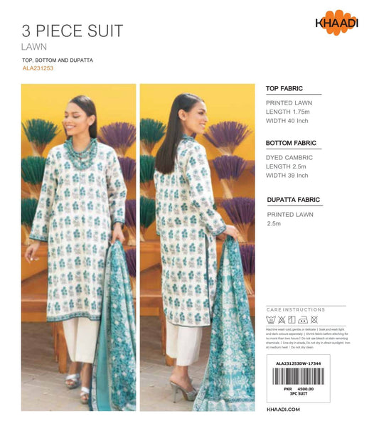 Khaadi Digital Printed Lawn 3-PC (Set -Pack Of 5 Suits ) Category B Market Boy