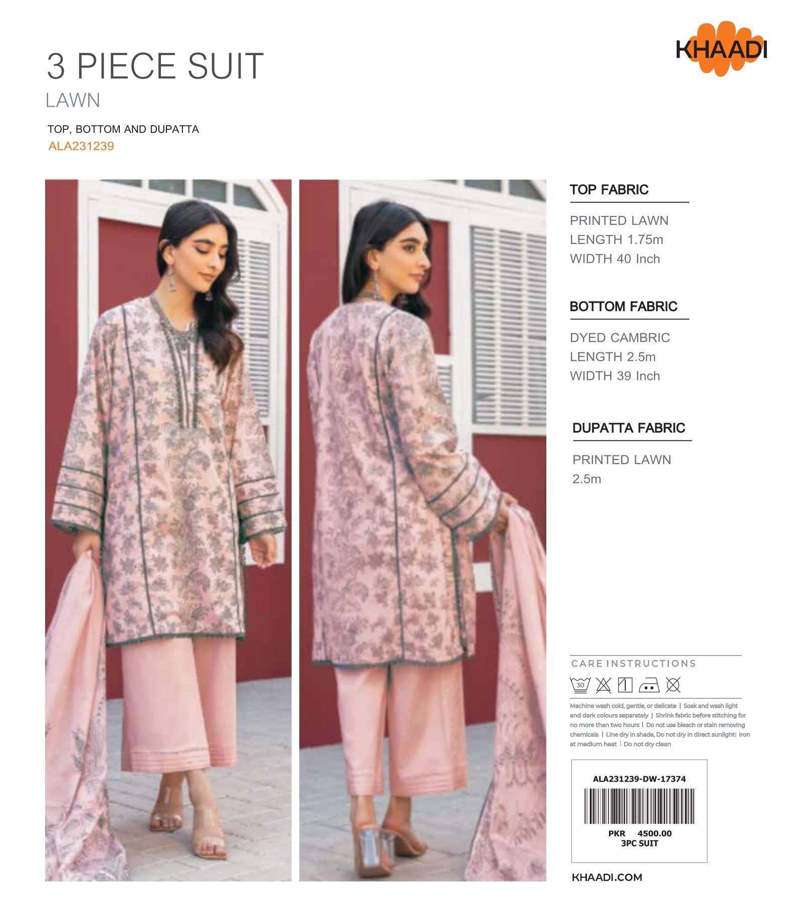 Khaadi Digital Printed Lawn 3-PC (Set -Pack Of 5 Suits ) Category A Market Boy