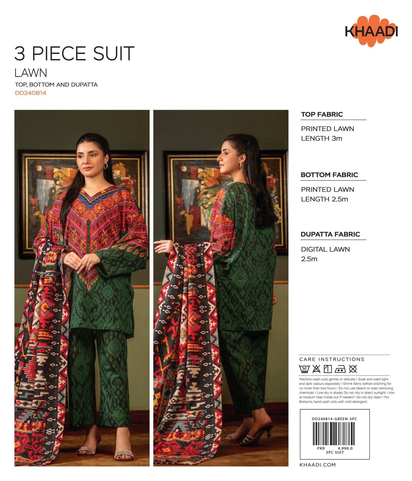 Khaadi Digital Printed Lawn 3-PC (Set -Pack Of 6 Suits )Category B Market Boy