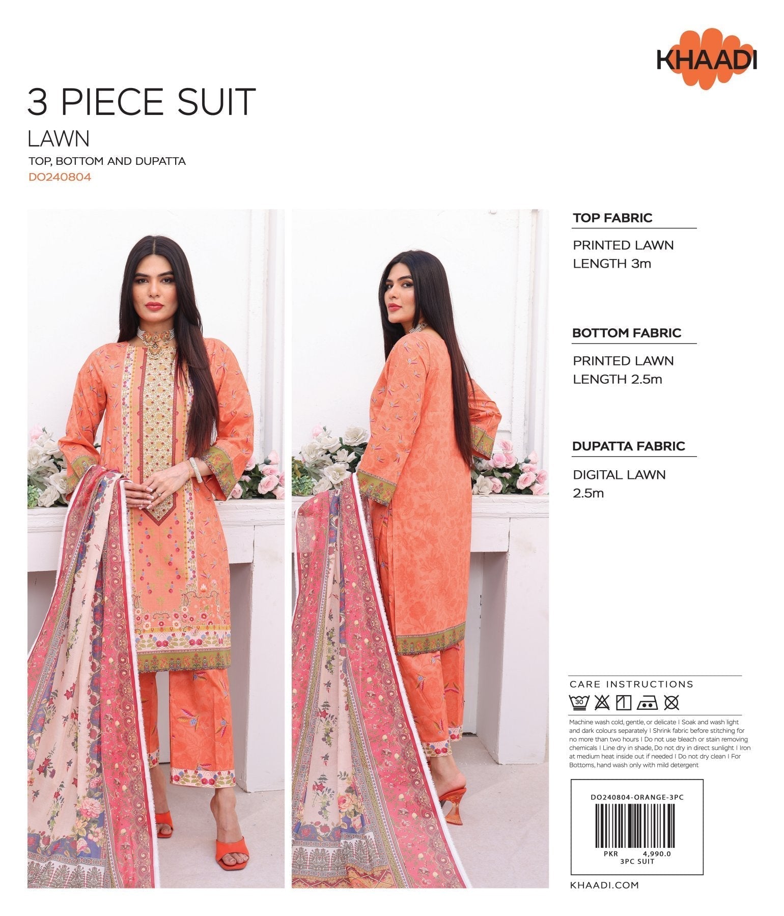 Khaadi Digital Printed Lawn 3-PC (Set -Pack Of 6 Suits )Category B Market Boy