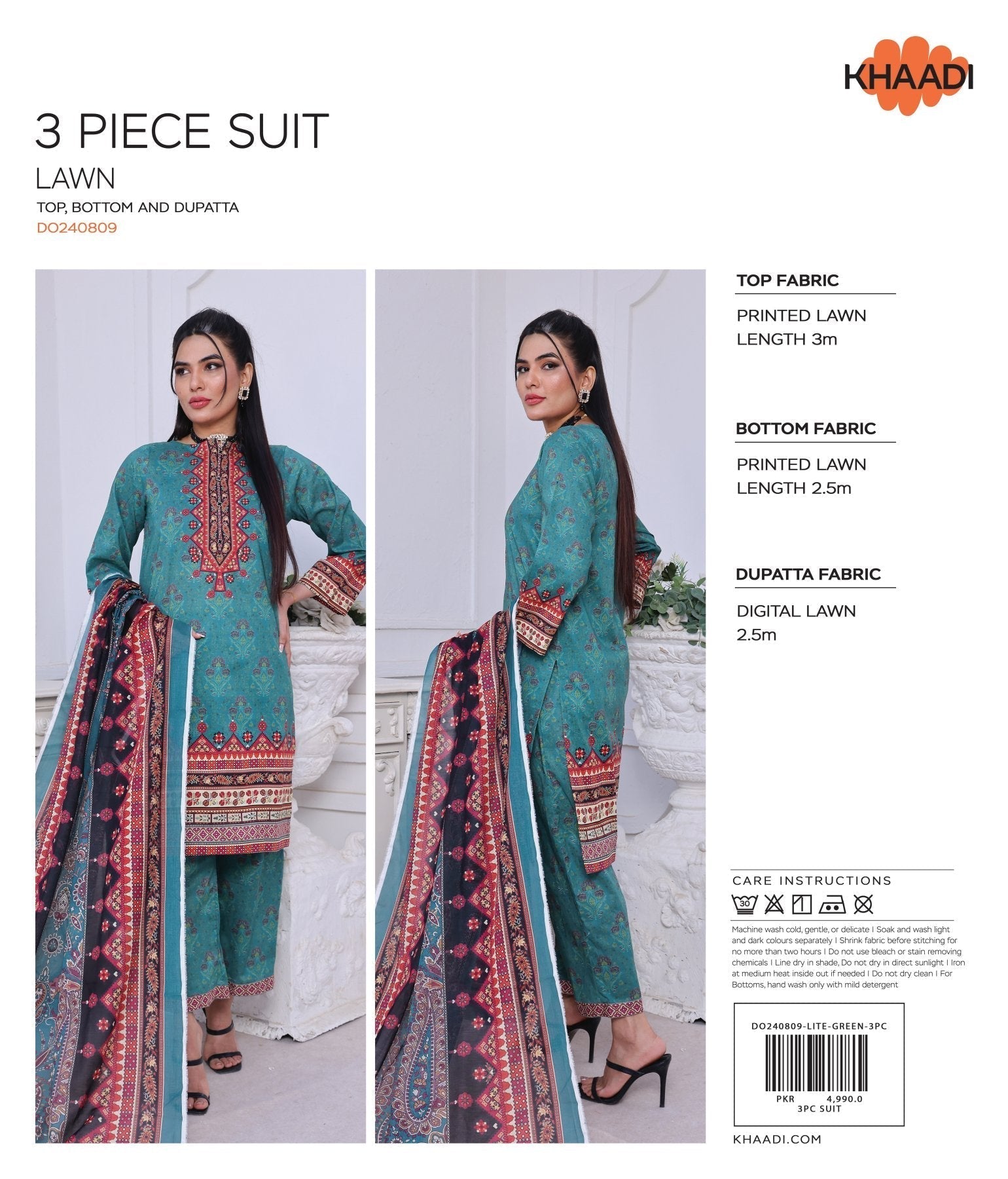 Khaadi Digital Printed Lawn 3-PC (Set -Pack Of 6 Suits )Category A Market Boy