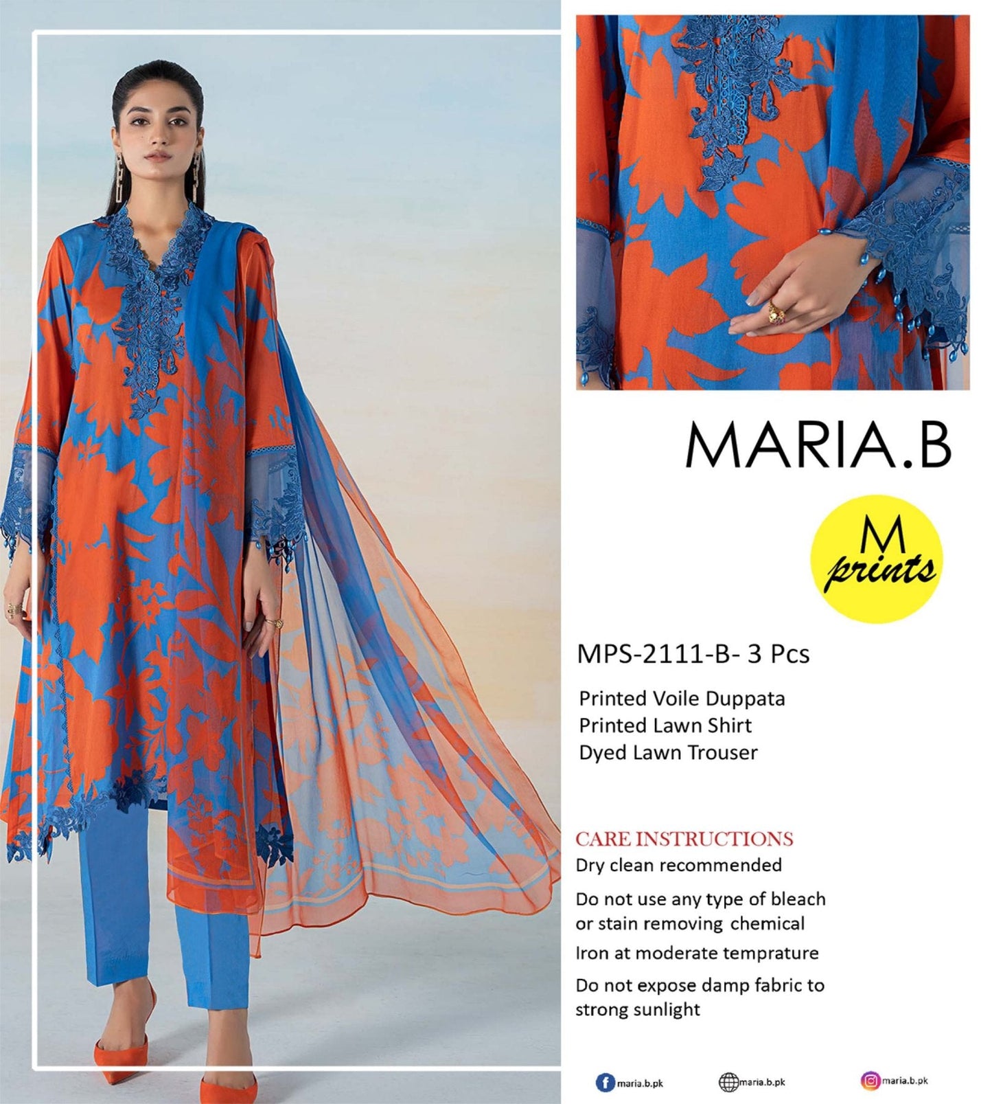 Maria.B 3PC Lawn 9 Suits