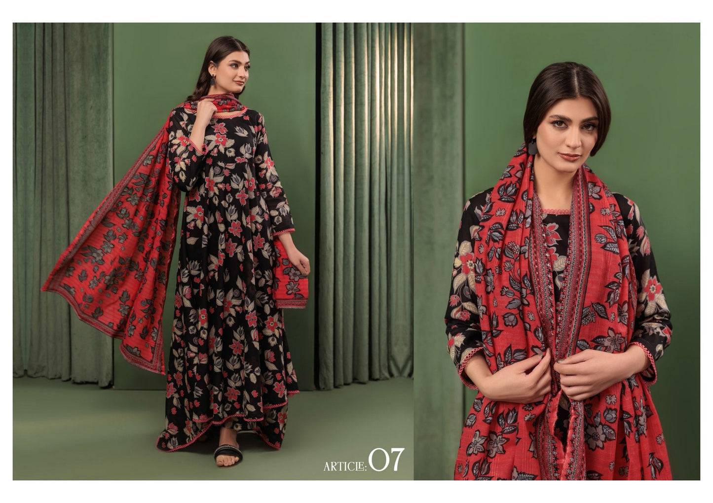 OMANG DIGITAL PRINT 3PC LAWN 10 SUITS B
