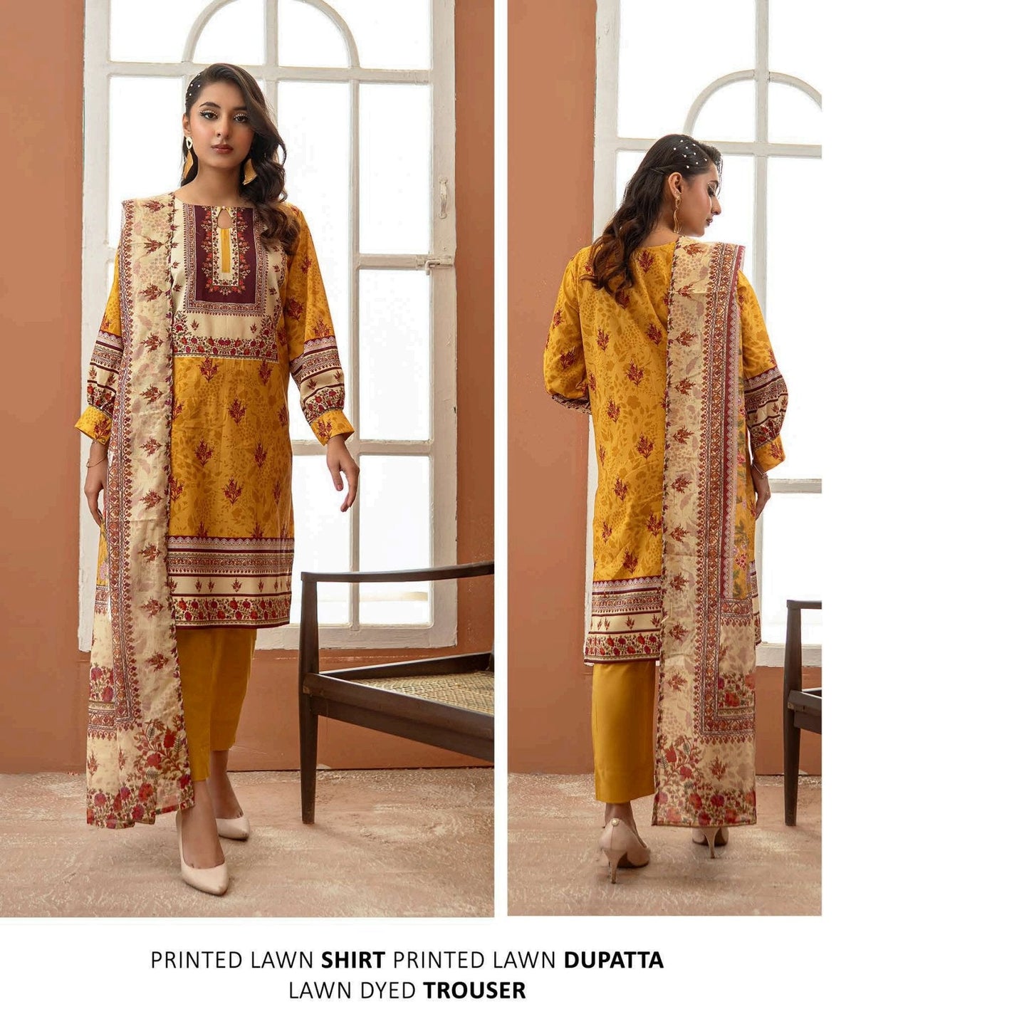 Popular Printed Lawn        5 Suits Category B Market Boy