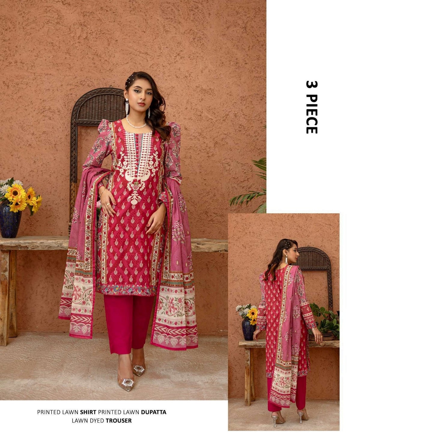 Popular Printed Lawn        5 Suits Category A Market Boy