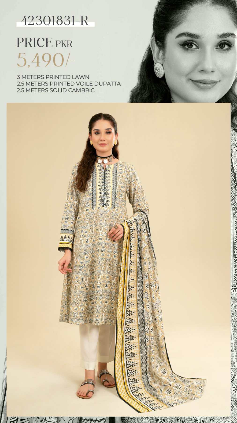 Nishat Printed Lawn                           10 Suits Market Boy