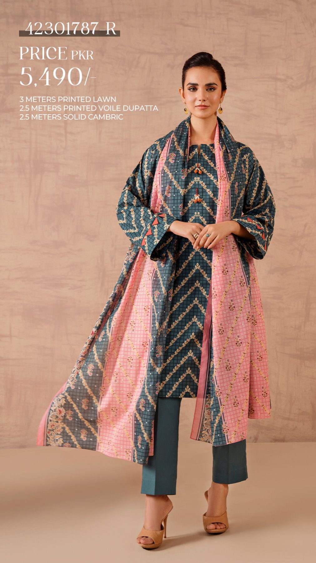 Nishat Printed Lawn                           10 Suits Market Boy