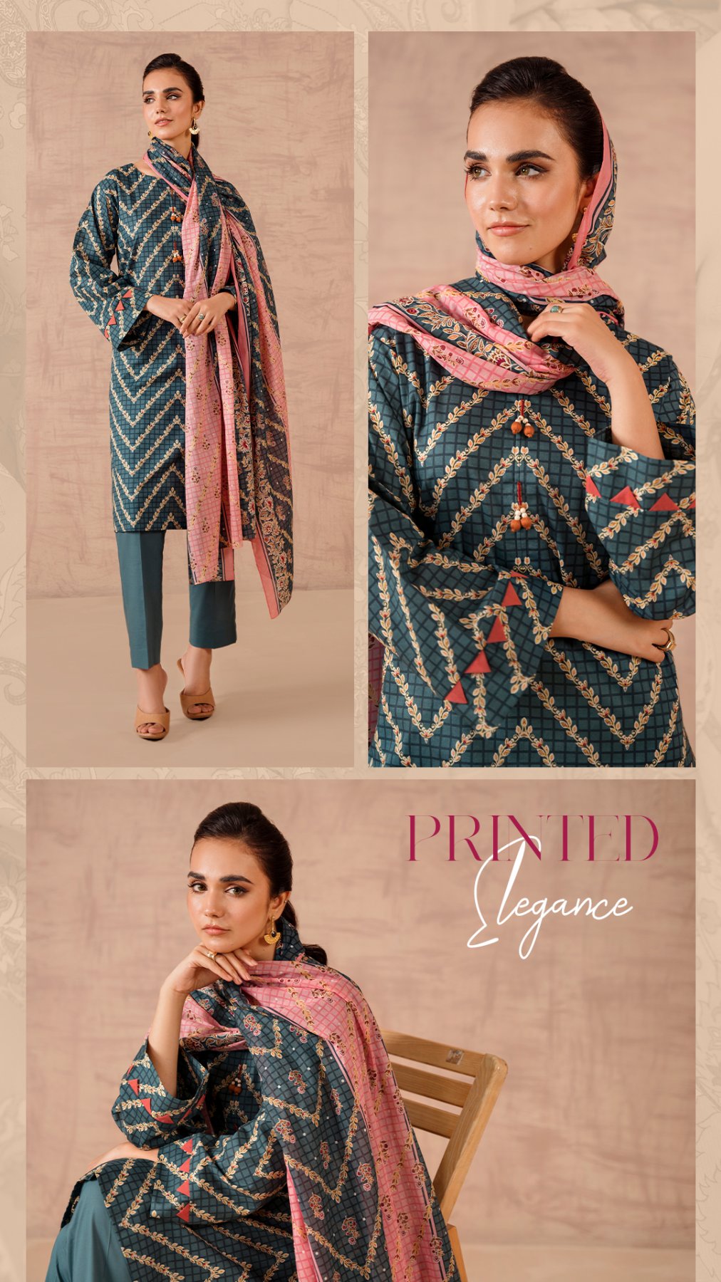 Nishat Printed Lawn                        5 Suits           Category B Market Boy