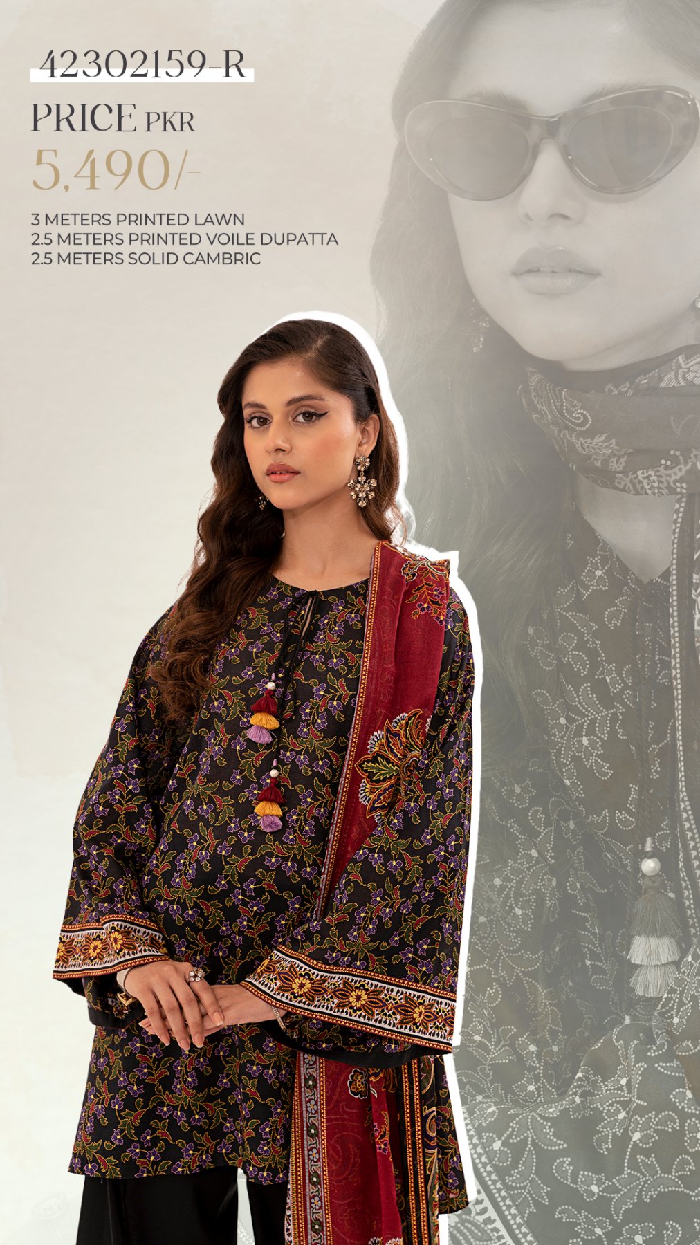 Nishat Printed Lawn                           10 Suits Market Boy
