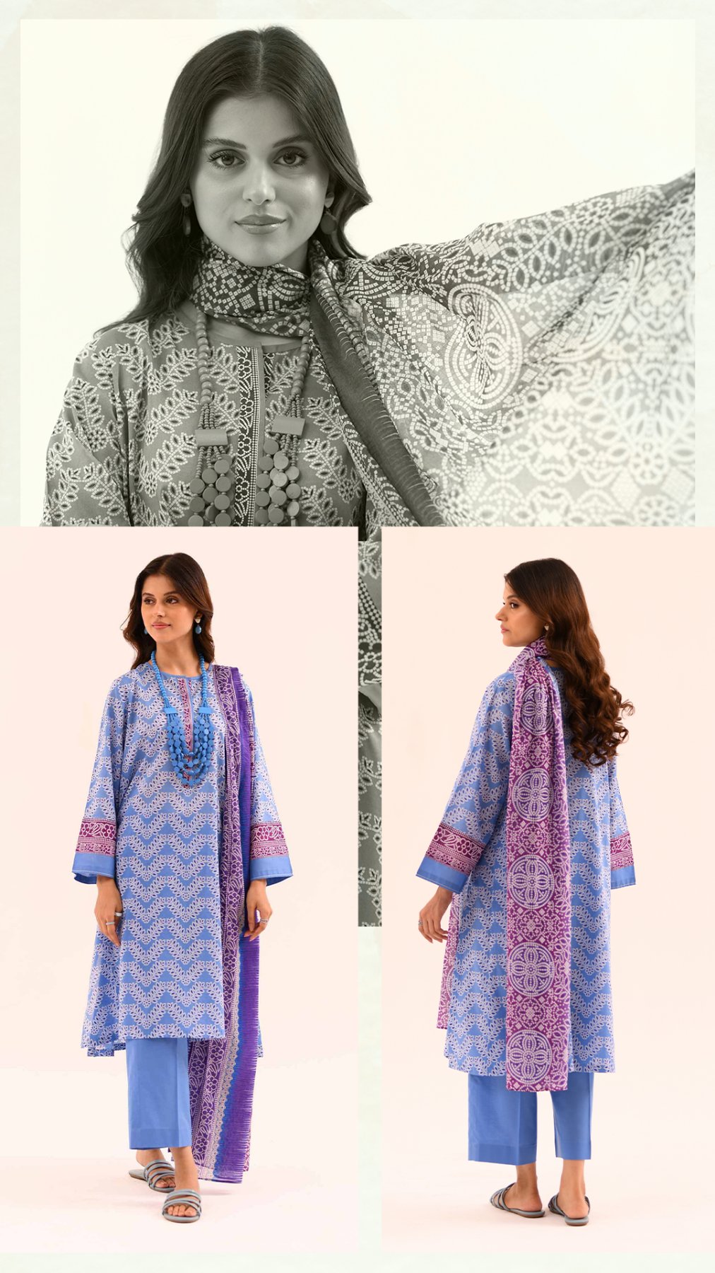 Nishat Printed Lawn                           10 Suits Market Boy