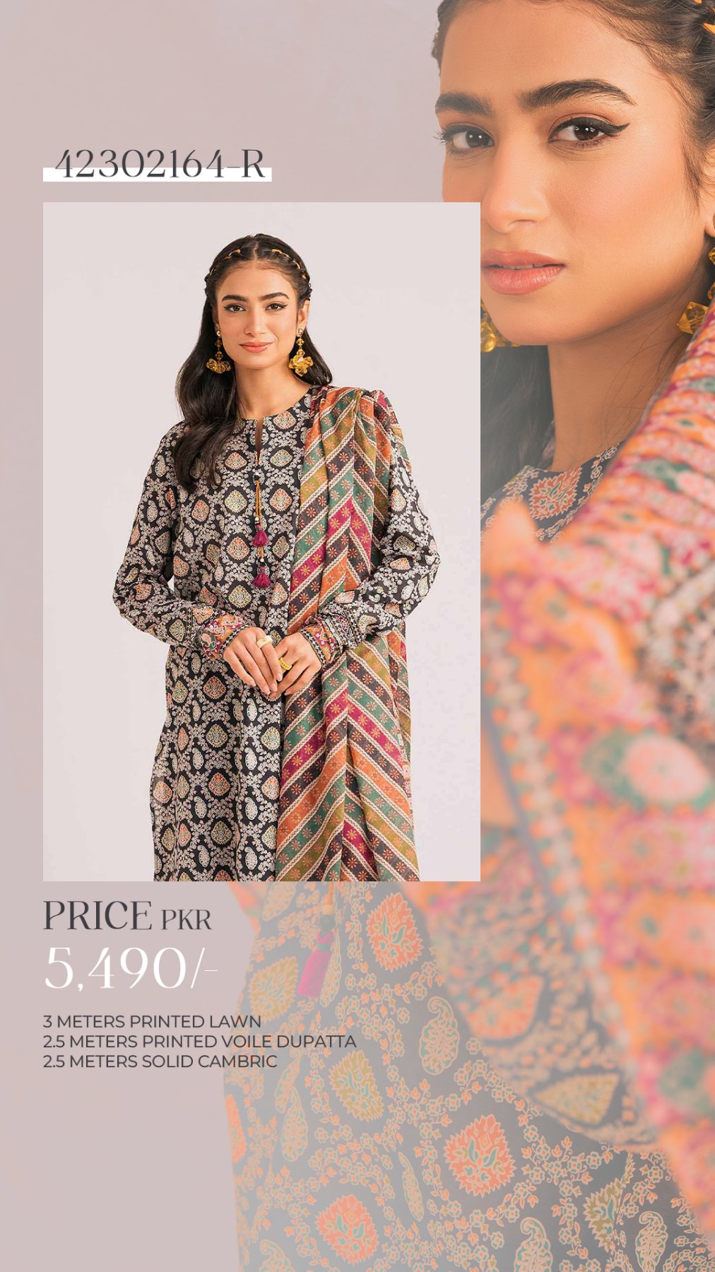 Nishat Printed Lawn                        5 Suits           Category B Market Boy