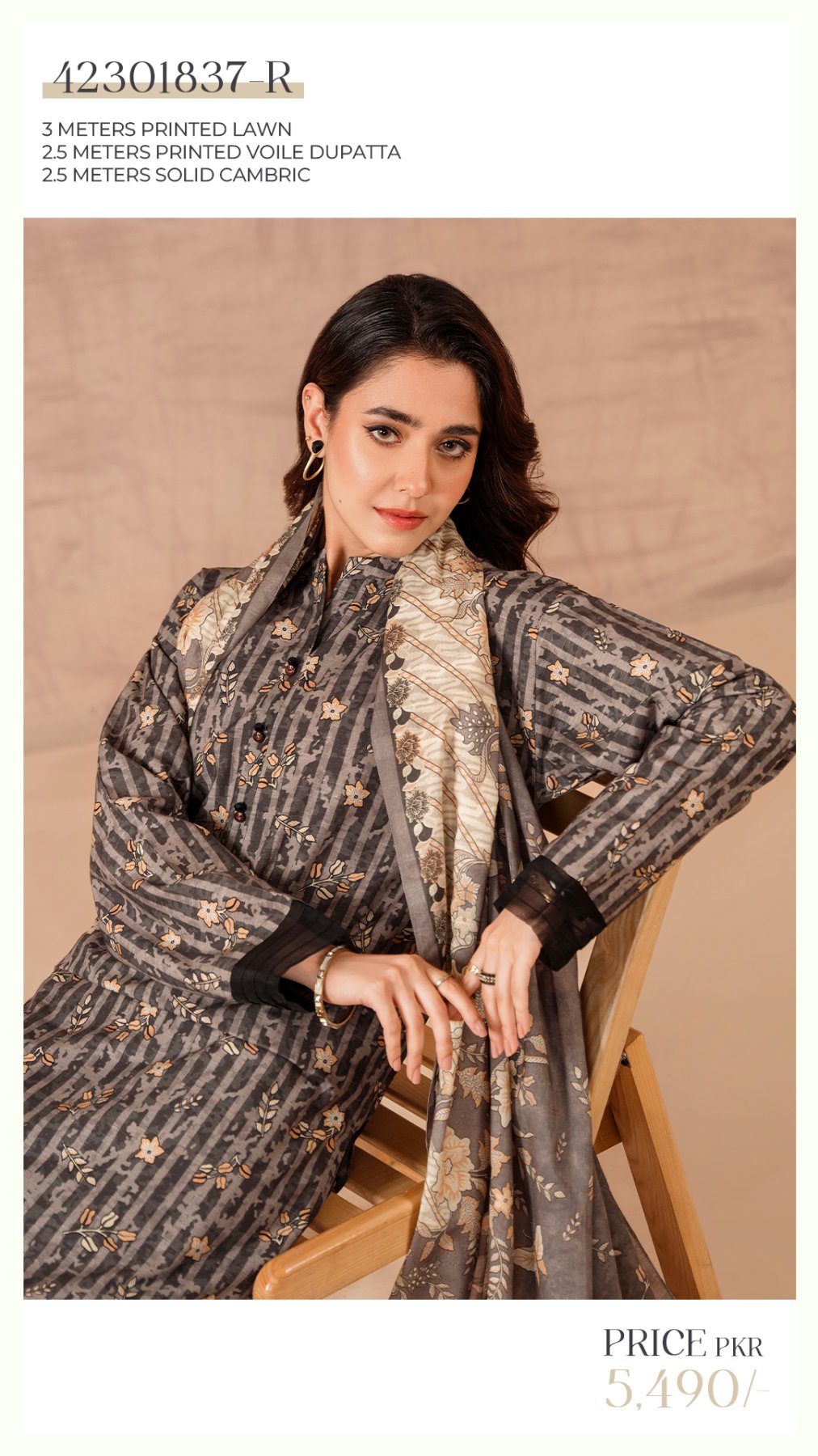 Nishat Printed Lawn                           10 Suits Market Boy