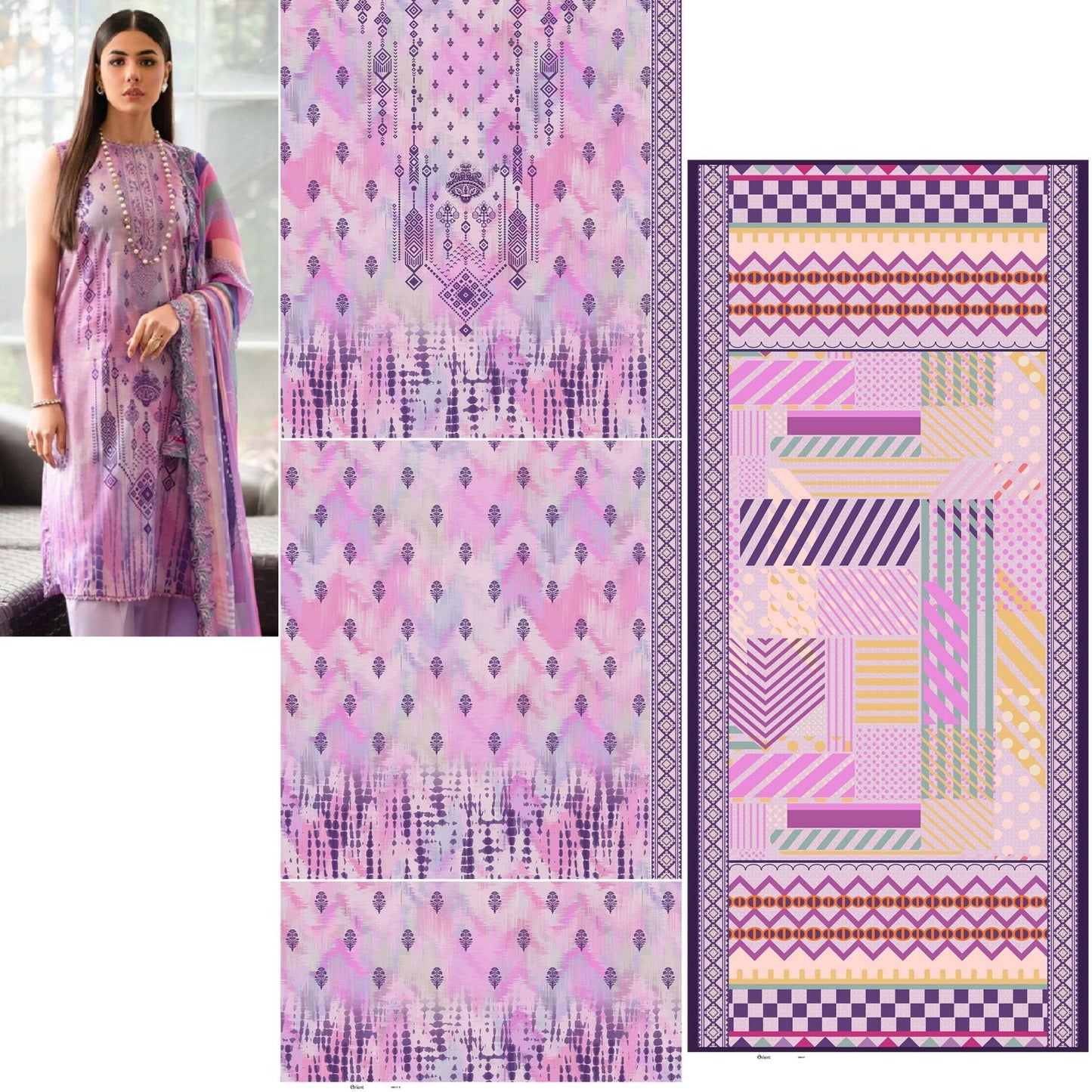 Orient 3PC Lawn 5 Suits A