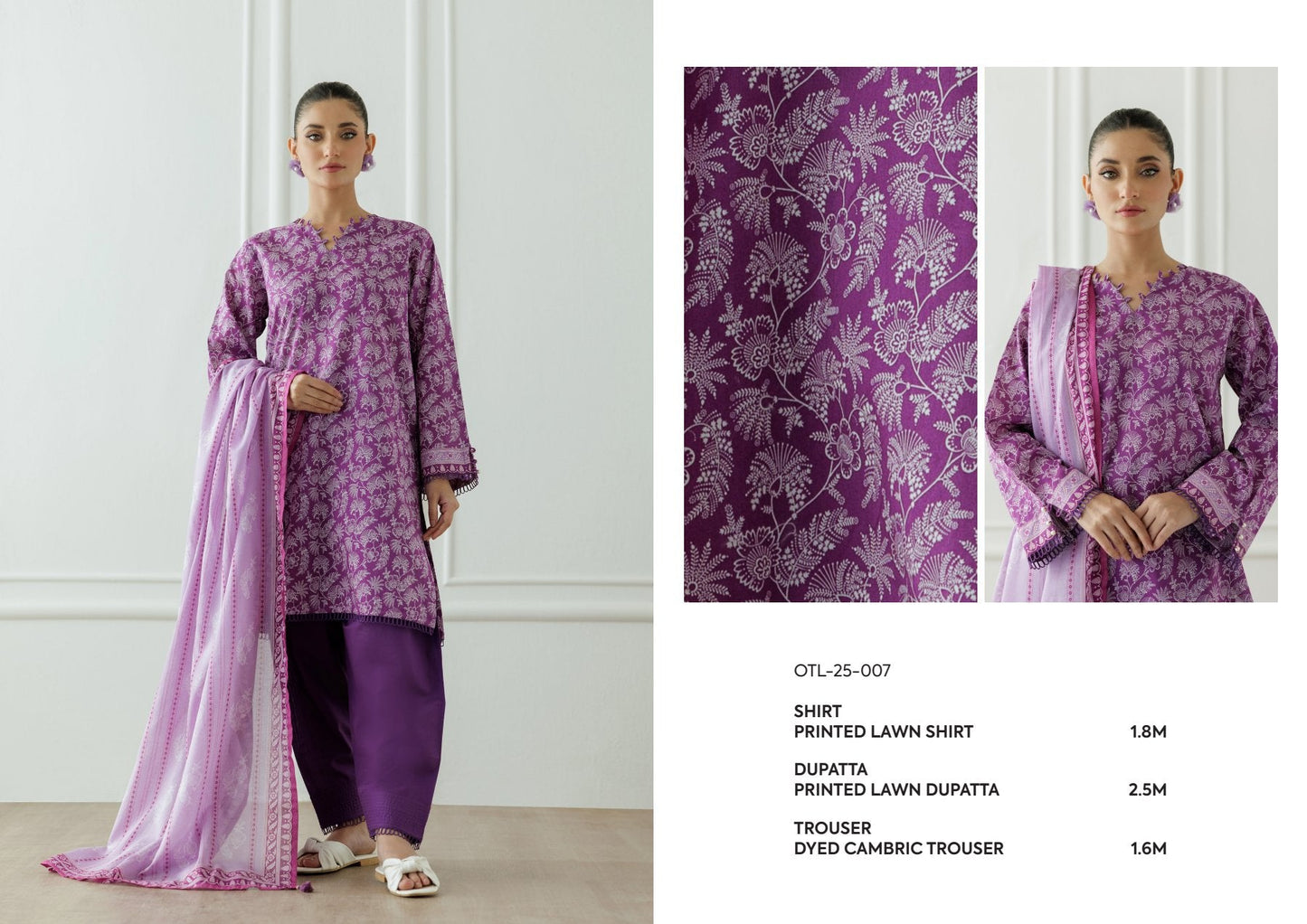 Orient Printed Lawn (Set -Pack Of 4 Suits )Category A Market Boy