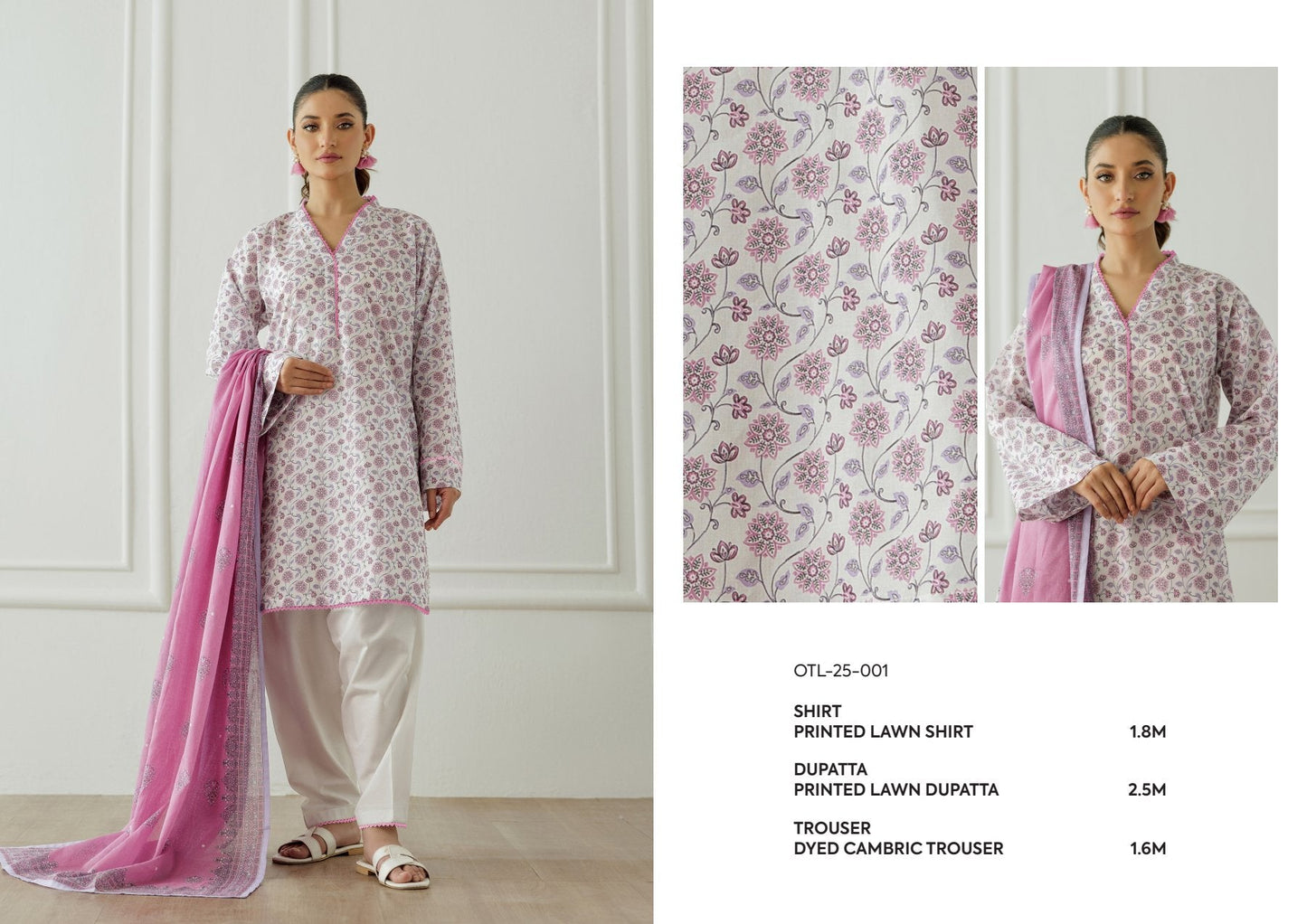 Orient Printed Lawn (Set -Pack Of 4 Suits )Category B Market Boy