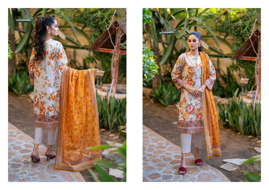 SALINA VOL-9 DIGITAL PRINTED LAWN (Set -Pack Of 5 Suits )Category A Market Boy