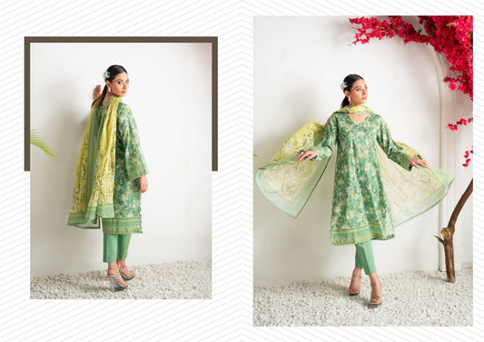 Salina Vol-7 Digital Printed Lawn     5 Suits Category A Market Boy