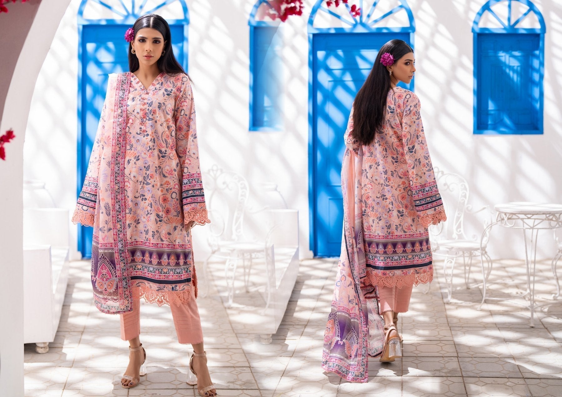 SALINA VOL-8 DIGITAL PRINTED LAWN (Set -Pack Of 10 Suits ) Market Boy